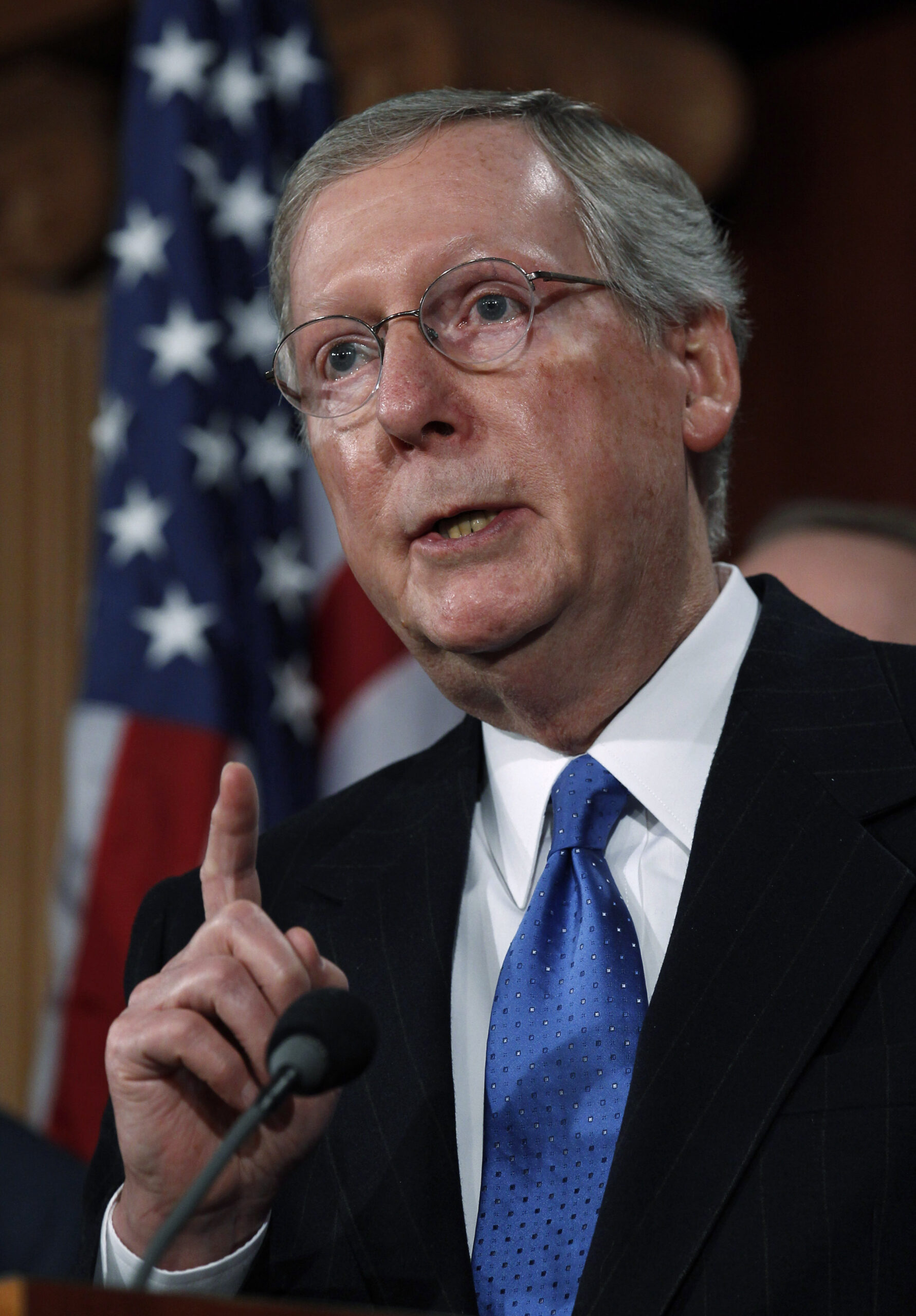U.S. Senate Republican leader Mitch McConnell (R-KY) speaks at a news conference following the Senate Republican Annual Issues Meeting on Capitol Hill in Washington, January 6, 2011. REUTERS/Jim Young      (UNITED STATES - Tags: POLITICS) (Reuters)
