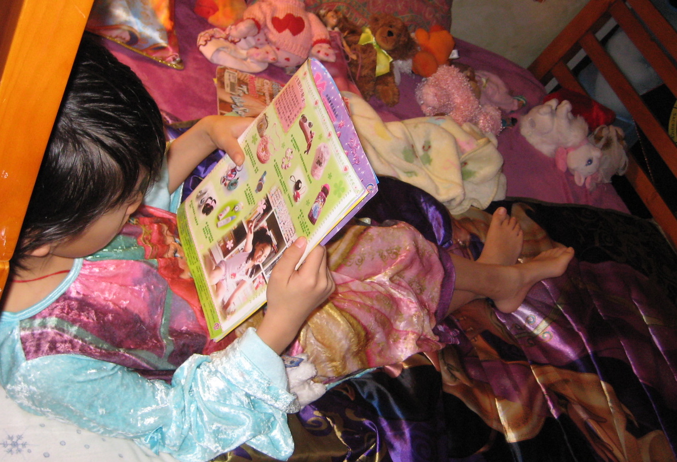 A photo of the author's daughter