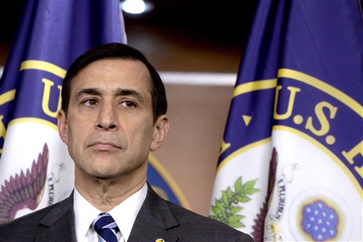 FILE - In this March 2, 2010, file photo, Rep. Darrell Issa, R-Calif. takes part in a news conference on Capitol Hill in Washington. For an early idea of how the Democratic White House and emboldened House Republicans will get along next year, keep an eye on Vice President Joe Biden and California congressman Darrell Issa. (AP Photo/Harry Hamburg, File) (AP)