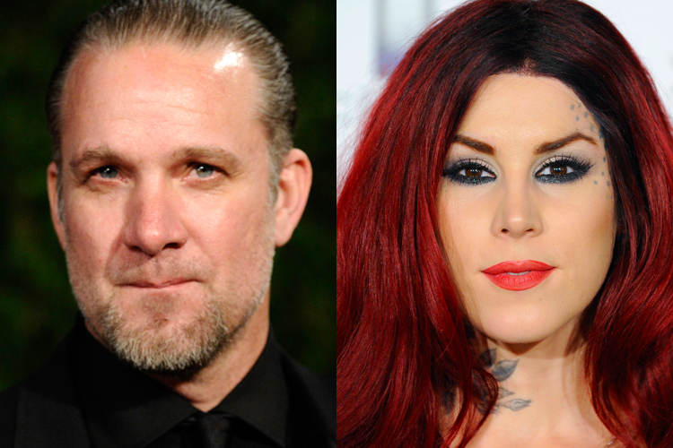 Jesse James (left) and Kat Von D.