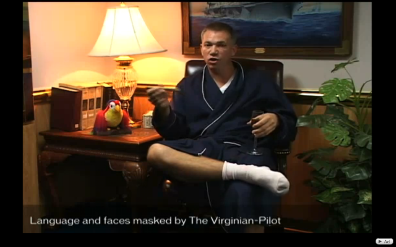 A still from one of the videos in question