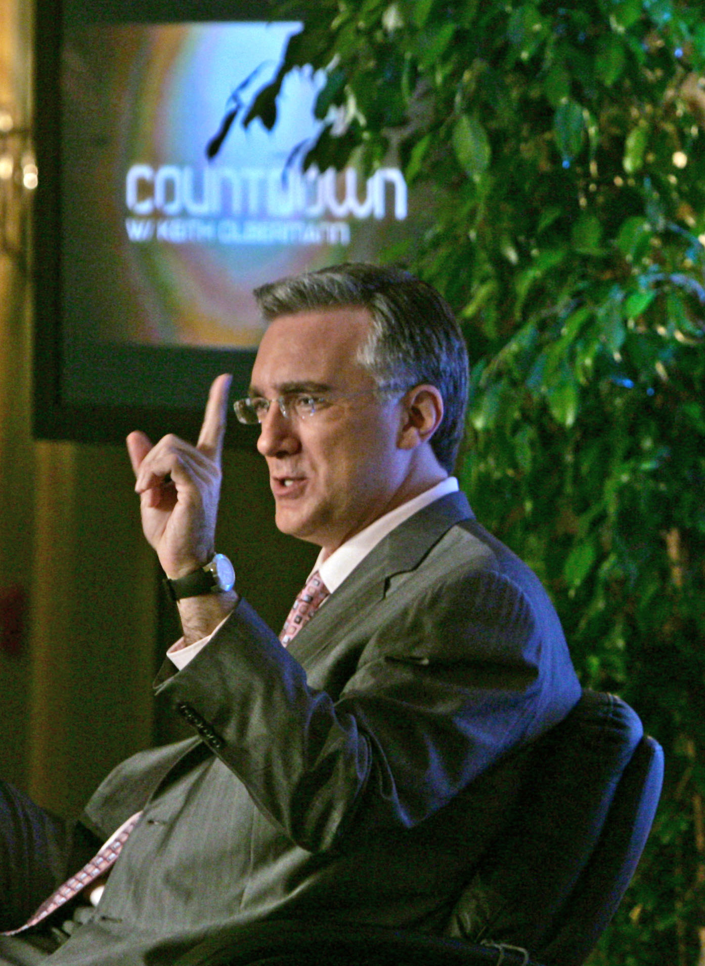 **ADVANCE FOR MONDAY, OCT. 9 **FILE**Keith Olbermann, host of the MSNBC's "Countdown With Keith Olbermann," talks about his show at the Summer Television Critics Association Press Tour in Pasadena, Calif., in this July 22, 2006, file photo. (AP Photo/Reed Saxon) (Associated Press)