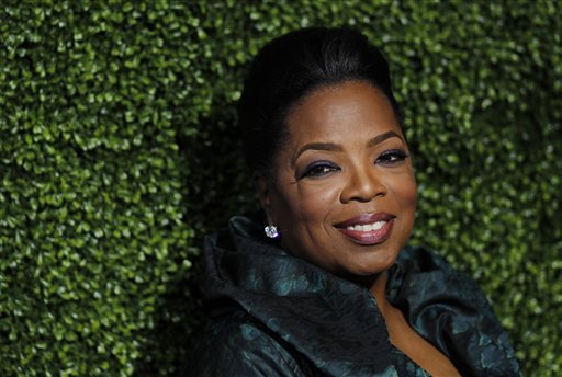 Oprah Winfrey arrives at the Oprah Winfrey Network Television Critics Association 2011 Winter Press Tour Cocktail Reception in Pasadena, Calif. on Thursday, Jan 6, 2011.  (AP Photo/Matt Sayles) (AP)