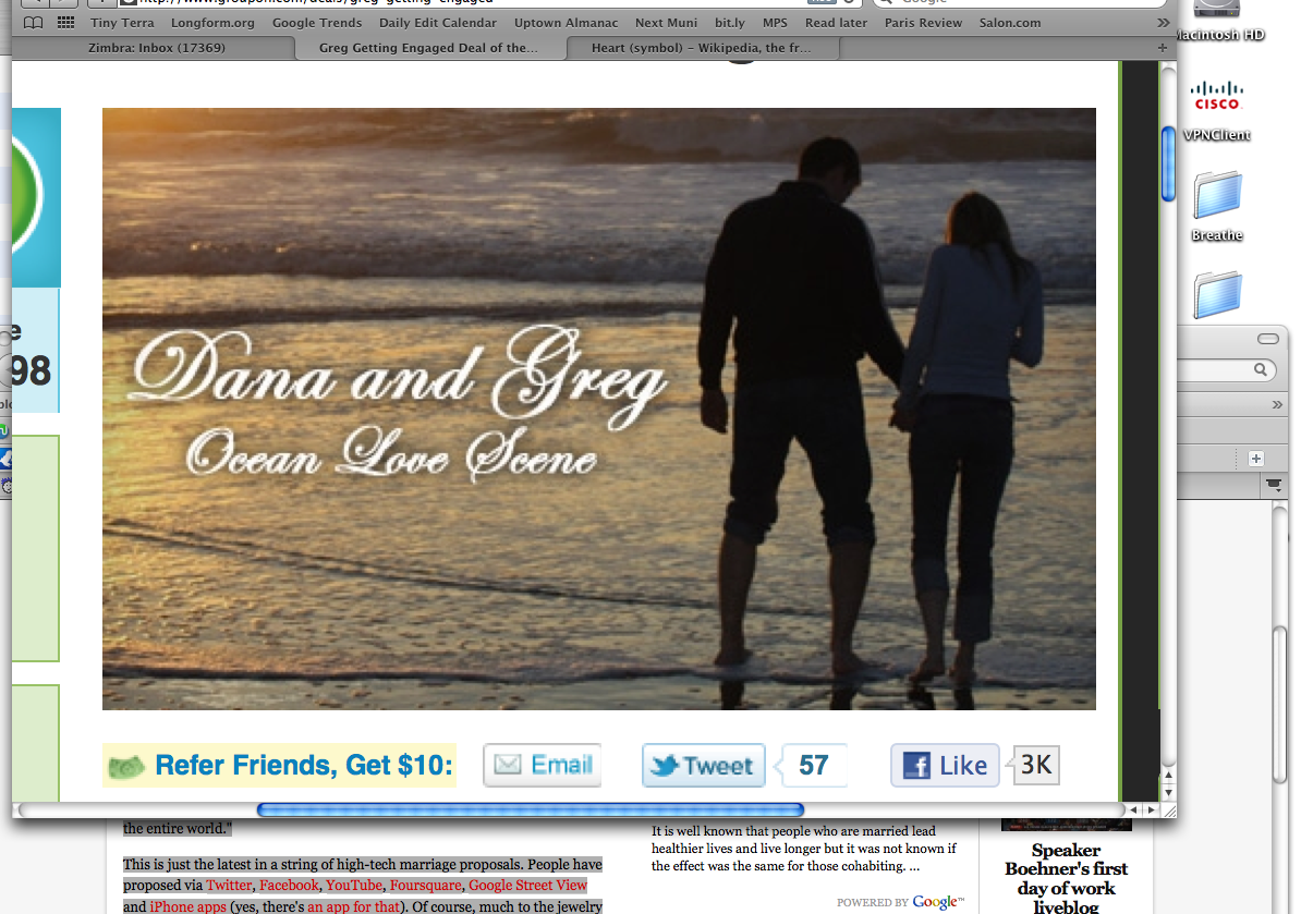 A screenshot from Greg's Groupon proposal