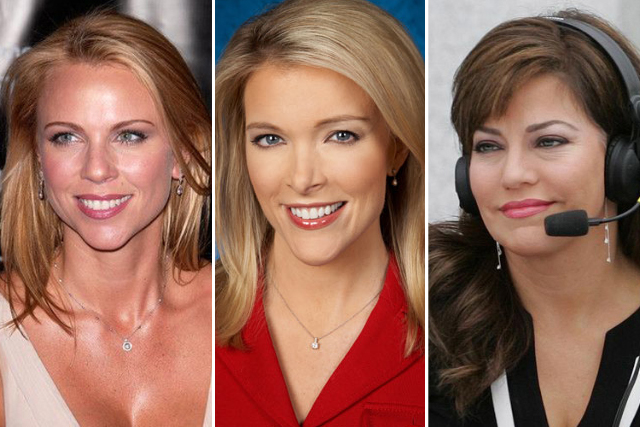 Lara Logan (CBS), Megyn Kelly (Fox) and Robin Meade (CNN/HLN)