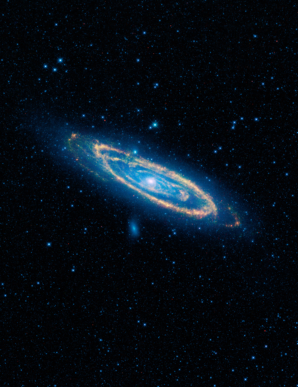 The immense Andromeda galaxy, also known as Messier 31