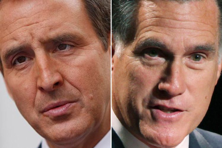Tim Pawlenty and Mitt Romney