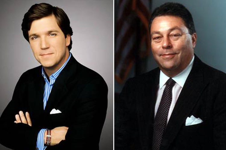 Tucker Carlson and Tony Blankley