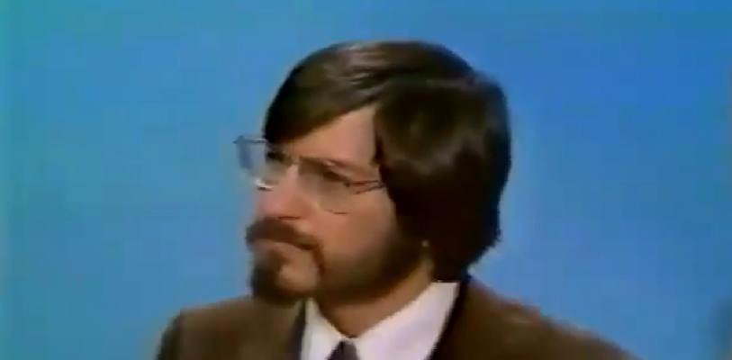 Steve Jobs, 23, at first ever television appearance