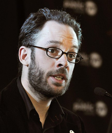 FILE- In this file photo dated Friday Jan. 28, 2011, provided by Greenpeace, showing Daniel Domscheit-Berg during a news conference in Davos, Switzerland, on Friday, Jan. 28, 2011.  Domscheit-Berg is about to publish a book it is announced Monday Feb. 7, 2011, giving his insider account about secret spilling website WikiLeaks, entitled "Inside WikiLeaks: My Time with Julian Assange at the World's Most Dangerous Website".  Daniel Domscheit-Berg is the former spokesman for WikiLeaks, but left the site dramatically in September 2010 because of a differences of opinion with founder Julian Assange. (AP Photo/Greenpeace, Markus Forte, file)  NO SALES, MANDATORY CREDIT, EDITORIAL USE ONLY (AP)
