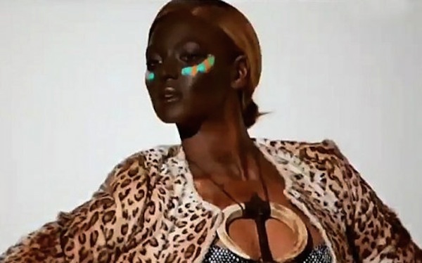 Beyonce with her face darkened for L'Officiel magazine