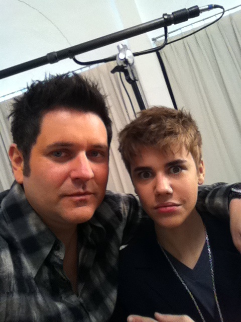 Bieber, shorn.