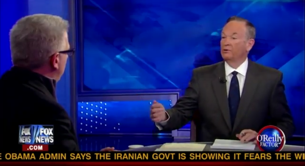 Bill O'Reilly tries to reason with Glenn Beck on Friday night's show.