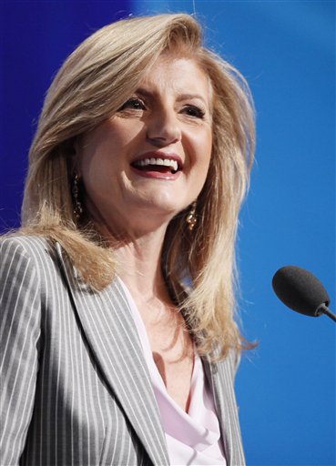FILE - In this Sept. 23, 2010 file photo, Arianna Huffington speaks at the Clinton Global Initiative in New York.   It was announced Monday Feb. 7, 2011 that AOL Inc. is buying online news hub Huffington Post and that Huffington will be put in charge of AOL's growing array of content.  (AP Photo/Mark Lennihan, file) (AP)