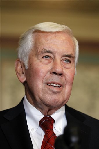 FILE - In this Oct. 12, 2010, file photo, Chairman of the Senate Foreign Relations Committee Ranking Member, Sen. Richard Lugar, R-Ind., talks on Capitol Hill in Washington. What does a longtime Republican senator with a national reputation for working well with Democrats do in the face of a potentially career-ending tea party challenge? If youre Lugar, you tell them to get real. (AP Photo/Alex Brandon, File) (AP)