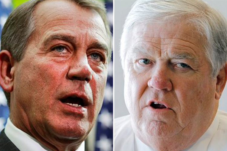 John Boehner and Haley Barbour