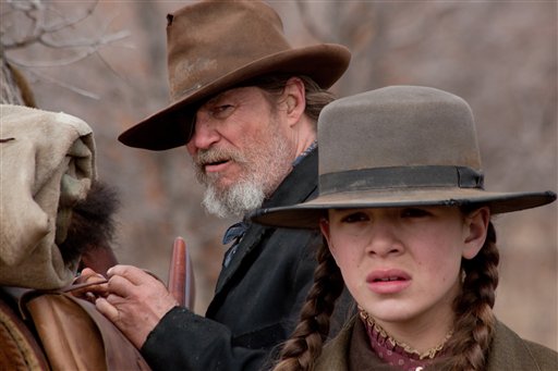 In this undated film publicity image released by Paramount Pictures, Jeff Bridges, left, and Hailee Steinfeld are shown in a scene from "True Grit."  The film was nominated for an Academy Award for best film, Tuesday, Jan. 25, 2011. The Oscars will be presented Feb. 27 at the Kodak Theatre in Hollywood. (AP Photo/Paramount Pictures) (AP)