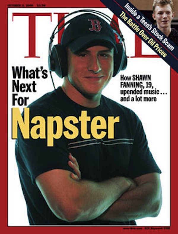 Napster's founder Shawn Fanning, in better days.