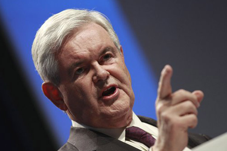 Former House Speaker Newt Gingrich addresses the Conservative Political Action Conference (CPAC) in Washington, Thursday, Feb. 10, 2011. (AP Photo/Alex Brandon) (Alex Brandon)