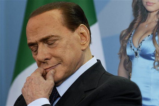 FILE - In this on Wednesday, Jan. 12, 2011 file photo Italian Prime Minister Silvio Berlusconi listens during a joint news conference with German Chancellor Angela Merkel, not pictured, during the 28th government consultations of both nations at the chancellery in Berlin, Germany. Italy's leading newspaper is reporting that Premier Silvio Berlusconi is under investigation in a prostitution case involving a then-17-year-old Moroccan girl. Corriere della Sera reported online Friday, Jan. 14, 2011, that the 74-year-old premier is suspected of abusing his power in trying to cover up his alleged encounters with the girl, nicknamed Ruby. Berlusconi's office said it had no immediate comment. (AP Photo/Shane McMillan, File) (Shane Mcmillan)