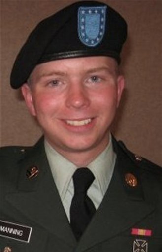 FILE - This undated file photo obtained by The Associated Press shows Bradley Manning, the U.S. Army private suspected of being the source of some of the unauthorized classified information disclosed on the WikiLeaks website. Manning's civilian attorney David Coombs said Wednesday, March 2, 2011, that the new charges announced by the military are not unexpected. The 22 new charges include "aiding the enemy," which is a capital offense although prosecutors say they won't seek the death penalty. (AP Photo, File) (AP)