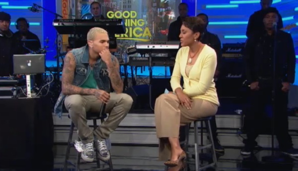 Chris Brown on "Good Morning America."