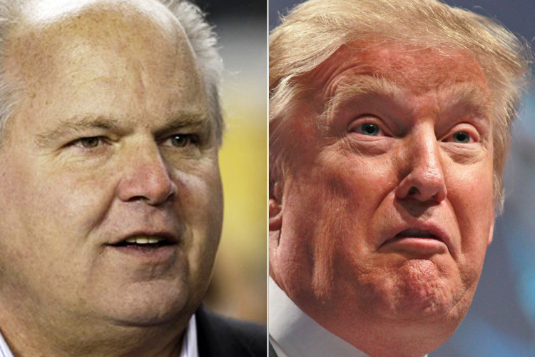 Rush Limbaugh and Donald Trump