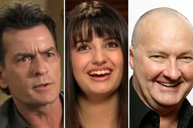 Charlie Sheen, Rebecca Black and Randy Quaid
