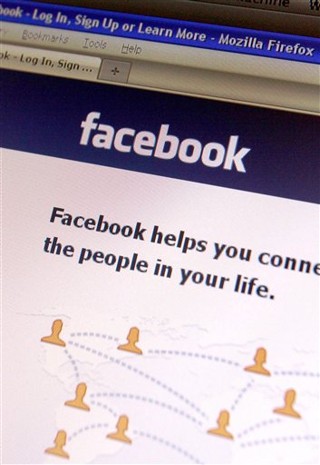 In this Feb. 11, 2011 photo, a Facebook page is seen on a computer in Montpelier, Vt. Facebook on Thursday, Feb. 17, added civil unions and domestic partnerships to the list of relationships that its users can pick from to best describe their romantic status. (AP Photo/Toby Talbot) (AP)