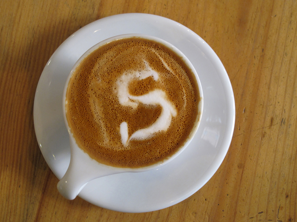 Latte art by Chuck Betz / Culture Espresso Bar