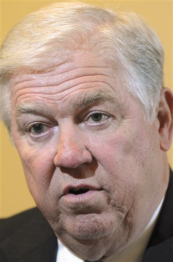FILE - In this Feb. 21, 2011 file photo, Mississippi Gov. Haley Barbour speaks in Des Moines, Iowa. Cut spending, no matter what. Dont let the government borrow any more. Shut it down if you have to.  The cast of potential White House contenders is telling Congress to be tough, cut spending and, if necessary, close the doors to federal agencies if the Republicans dont secure enough concessions from Democrats. However dangerous such brinksmanship is for lawmakers, and the country, it offers White House hopefuls the opportunity to criticize Washington spending while portraying themselves as the commonsense alternatives.  (AP Photo/Steve Pope, File) (AP)