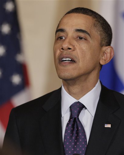 President Barack Obama speaks at an event commemorating Greek Independence Day in the East Room of the White House, Friday, March 25, 2011 in Washington. (AP Photo/Carolyn Kaster) (AP)
