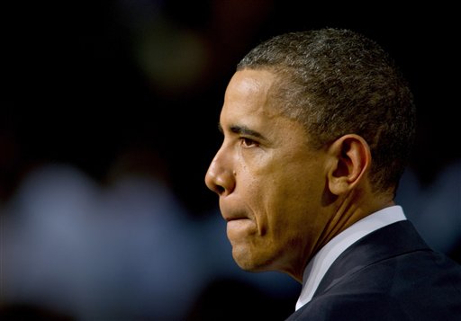 President Barack Obama speaks at Miami Central Senior High School in Miami, Friday, March. 4, 2011. (AP Photo/Steve Mitchell) (AP)