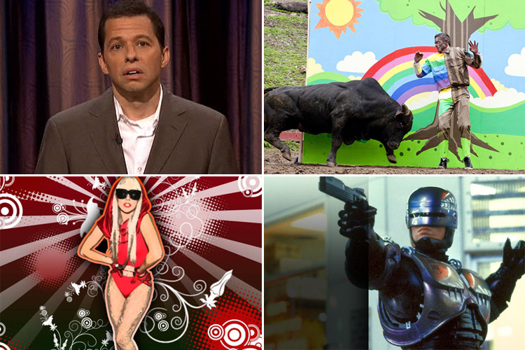 On the fence about Cryer, Gaga, and Robocop