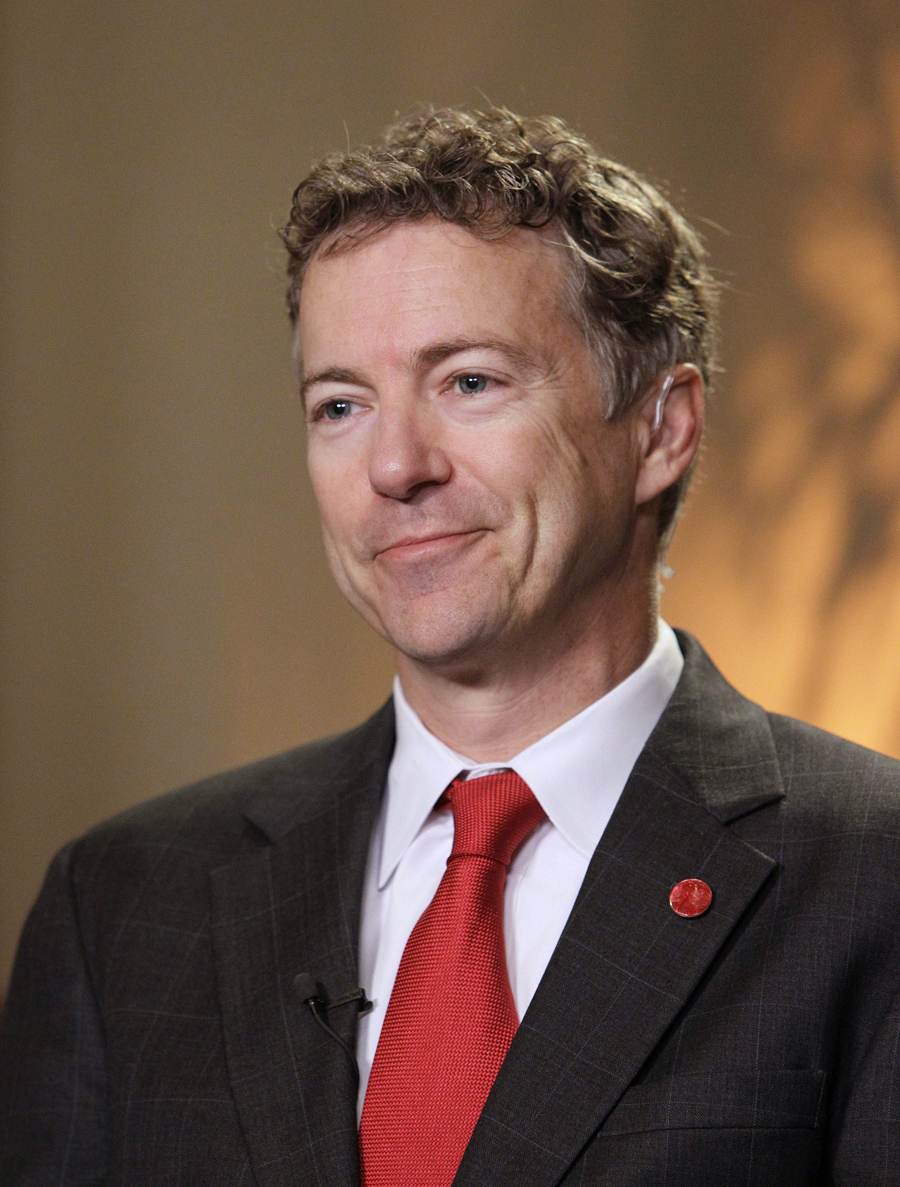 Sen.-elect Rand Paul, R-Ky., smiles as he awaits an interview in Bowling Green, Ky., Wednesday, Nov. 3, 2010.  (AP Photo/Ed Reinke) (Ed Reinke)
