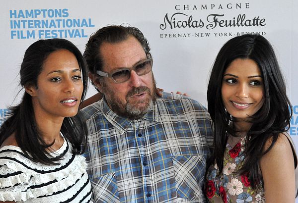 Rula Jebreal, Julian Schnabel and Freida Pinto