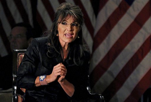 Former Alaska Gov, Sarah Palin answers questions during a public appearance at Long Island (LIA) Association Meeting and Luncheon in Woodbury, N.Y. Thursday, Feb. 17, 2011.  (AP Photo/Craig Ruttle) (AP)