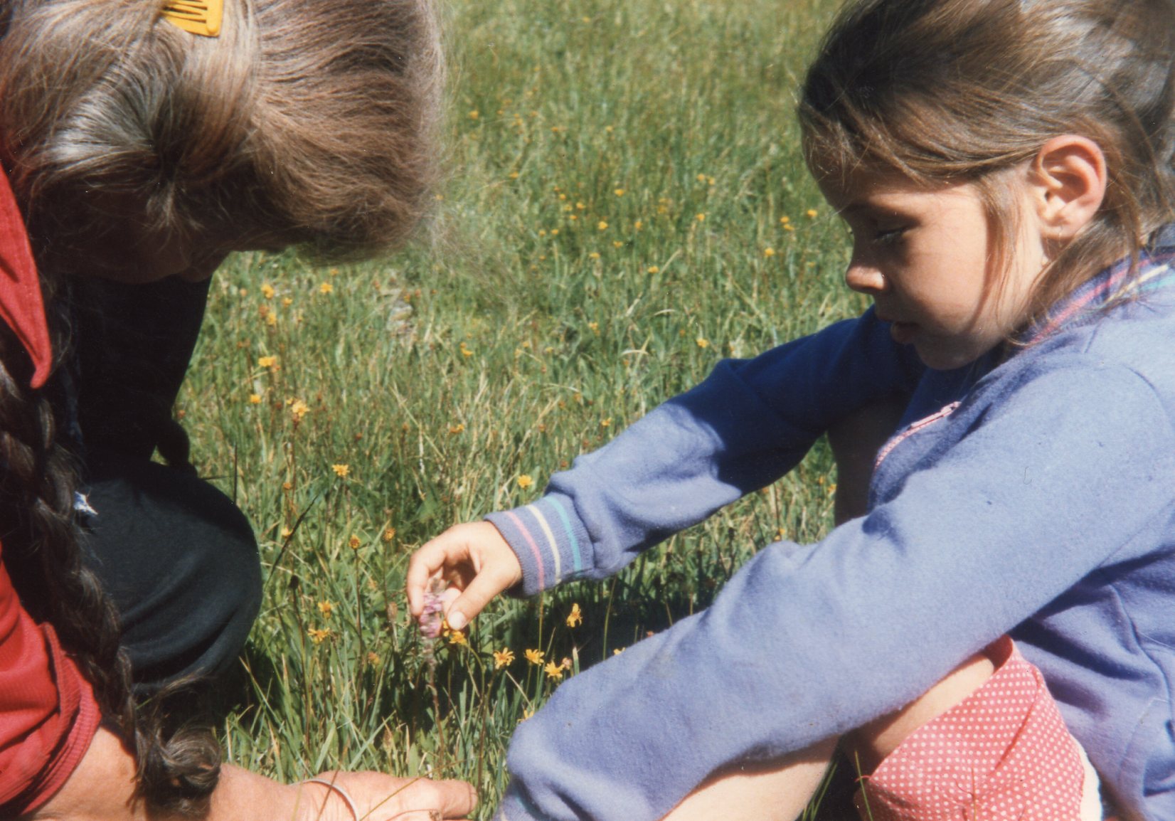 The author as a child with her grandmother