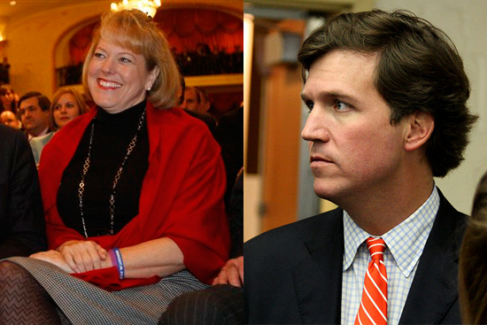 Virginia Thomas and Tucker Carlson
