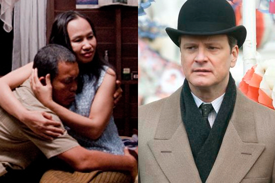 Stills from "Uncle Boonmee" and "The King's Speech"