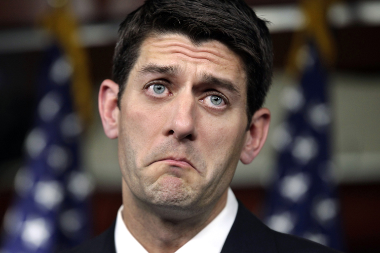 House Budget Committee Chairman Paul Ryan, R-Wis., declares that he was "disappointed" in President Obama's speech on a federal spending plan, during a news conference at the Capitol in Washington, Wednesday, April 13, 2011. (AP Photo/J. Scott Applewhite) (J. Scott Applewhite)