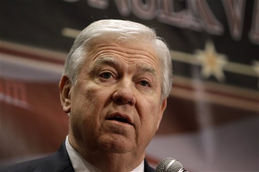 Mississippi Gov. Haley Barbour speaks during the Conservative Principles Conference Saturday, March 26, 2011, in Des Moines, Iowa. (AP Photo/Charlie Neibergall) (AP)