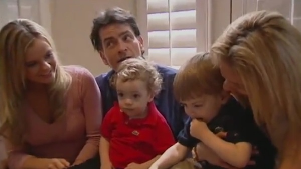 Charlie's sons Max and Bob lived in house with his two "goddesses."