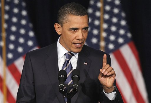 FILE - In this President Barack Obama outlines his fiscal policy during an address at George Washington University in Washington. Obama said in April that he wants to do away with tax breaks to lower the rates and to reduce government borrowing. His proposal would result in $1 trillion in tax increases over the next 12 years.  (AP Photo/Charles Dharapak, File) (AP)