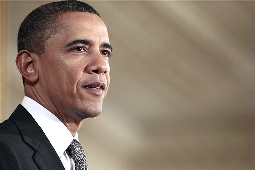 President Barack Obama delivers remarks in the East Room of the White House on Tuesday, April 12, 2011,  to launch Joining Forces, the national initiative to support and honor America's service members and their families. (AP Photo/Pablo Martinez Monsivais) (Pablo Martinez Monsivais)