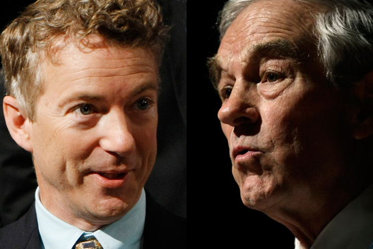 Rand Paul and Ron Paul