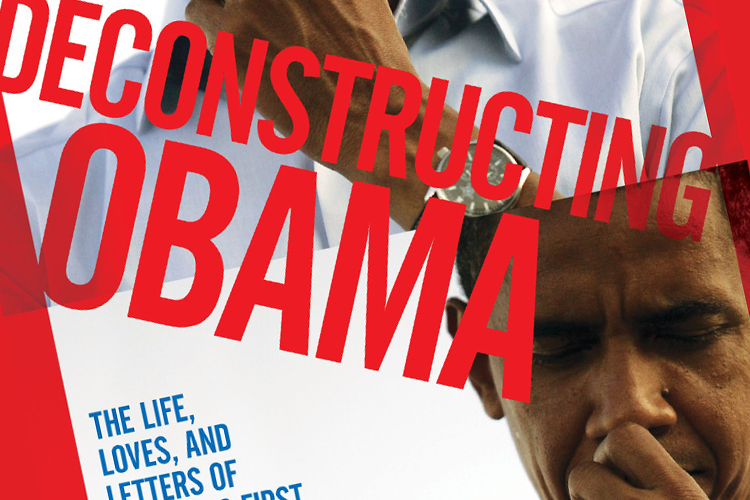 The cover of Jack Cashill's book "Deconstructing Obama"