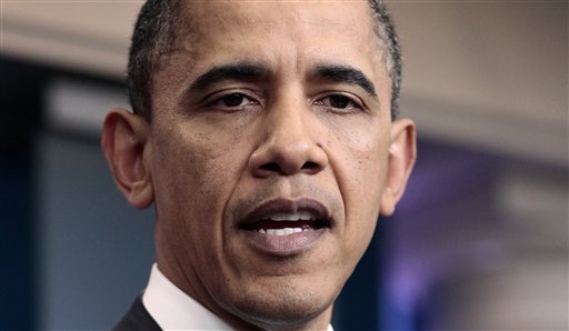 President Barack Obama speaks at the White House in Washington, after meeting with House Speaker John Boehner, R-Ohio, and Senate Majority Leader Harry Reid, D-Nev., regarding the budget and possible government shutdown Thursday, April 7, 2011. (AP Photo/Pablo Martinez Monsivais) (AP)