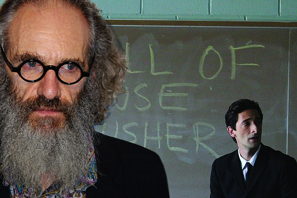 Tony Kaye and a still from "Detachment"