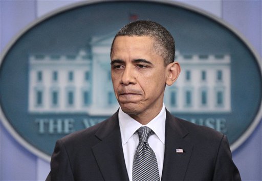 President Barack Obama talks about the budget, Tuesday, April 5, 2011, at the White House in Washington. (AP Photo/Pablo Martinez Monsivais) (AP)